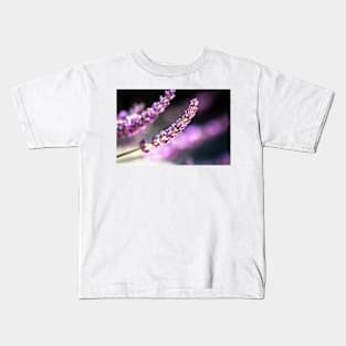 Lavender close-up Kids T-Shirt